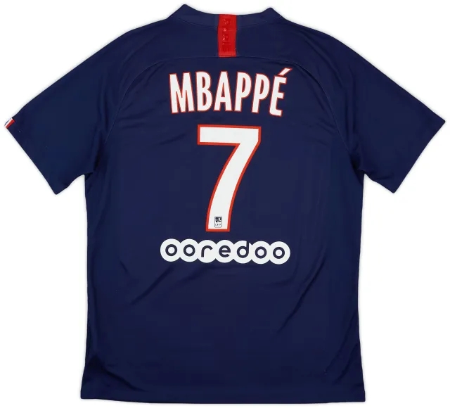 Nike 2019-20 Paris Saint-Germain Home Shirt Mbappe #7 - 6/10 - (L)