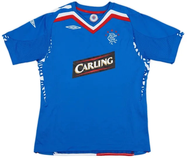 Umbro 2007-08 Rangers Home Shirt - 8/10 - (XL.Boys)