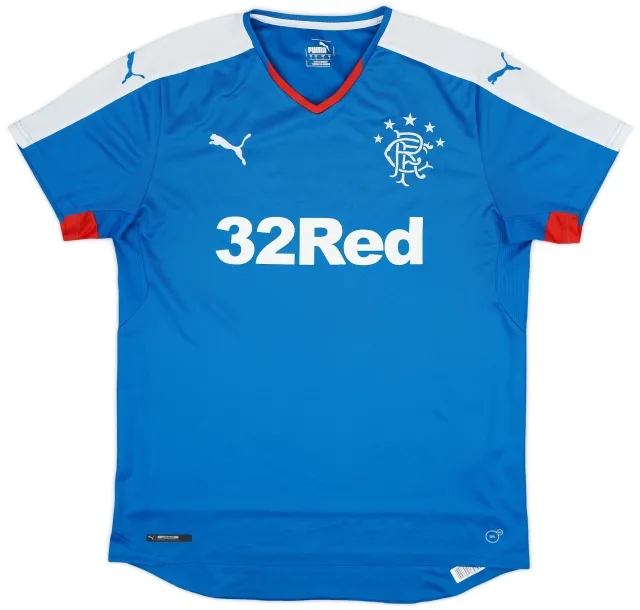 Puma 2015-16 Rangers Home Shirt - 6/10 - (L)