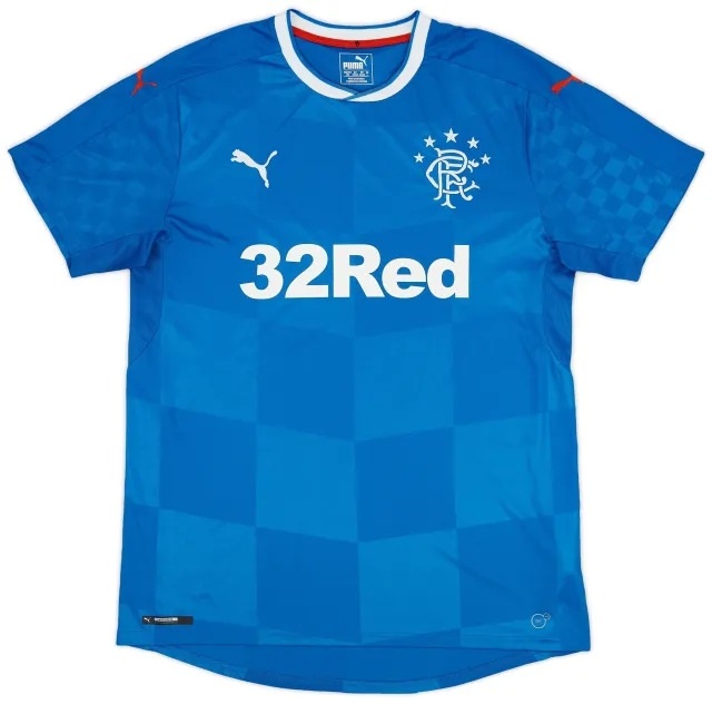 Puma 2016-18 Rangers Home Shirt - 9/10 - (L)