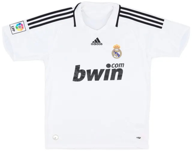 adidas 2008-09 Real Madrid Home Shirt - 7/10 - (XL.Boys)