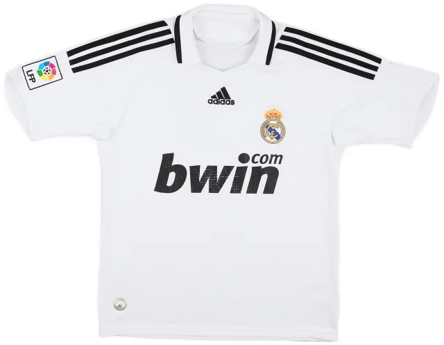 adidas 2008-09 Real Madrid Home Shirt - 5/10 - (L.Boys)