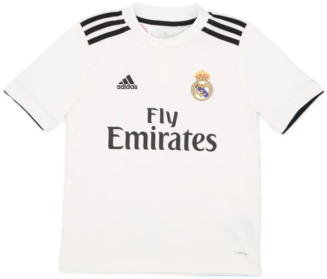 adidas 2018-19 Real Madrid Home Shirt - 9/10 - (S.Boys)