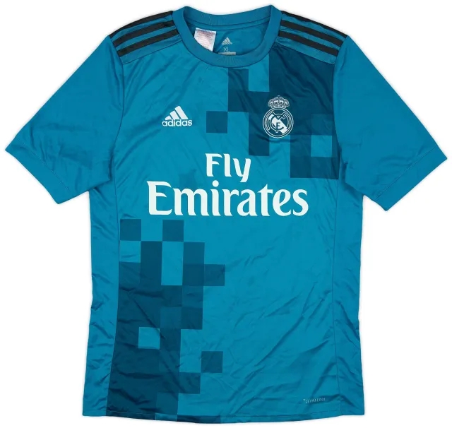 adidas 2017-18 Real Madrid Third Shirt - 6/10 - (XL.Boys)