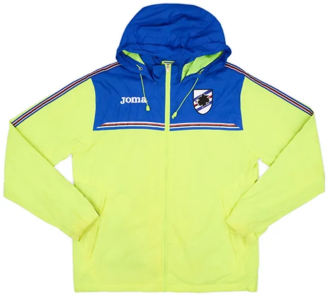 2016-17 Sampdoria Joma Hooded Rain Jacket - 8/10 - (L)