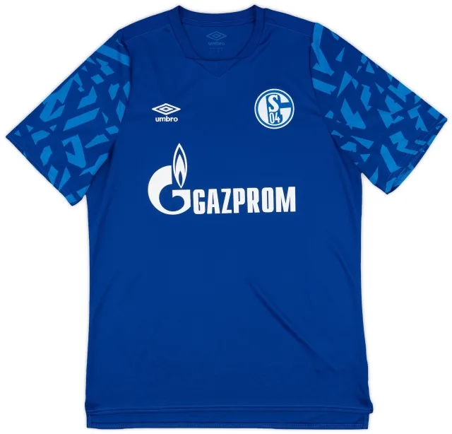 adidas 2019-20 Schalke Home Shirt - 8/10 - (L)