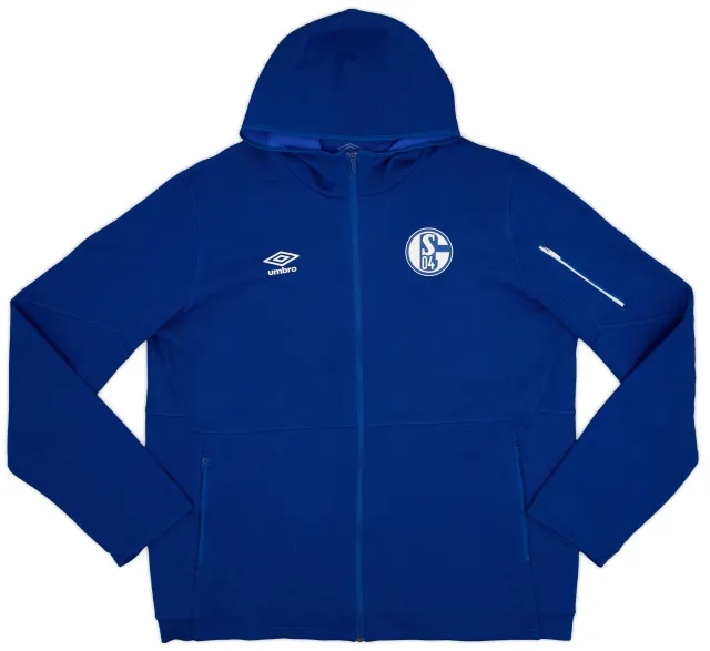 2021-22 Schalke Umbro Hooded Track Jacket - 10/10 - (3XL)