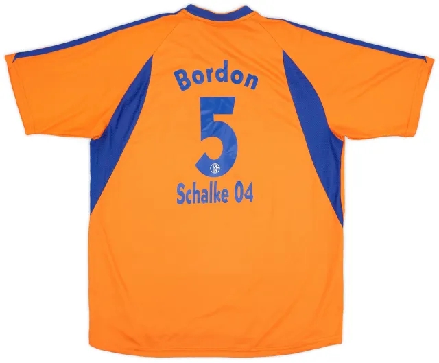 adidas 2003-04 Schalke Third Shirt Bordon #5 - 8/10 - (XL.Boys)
