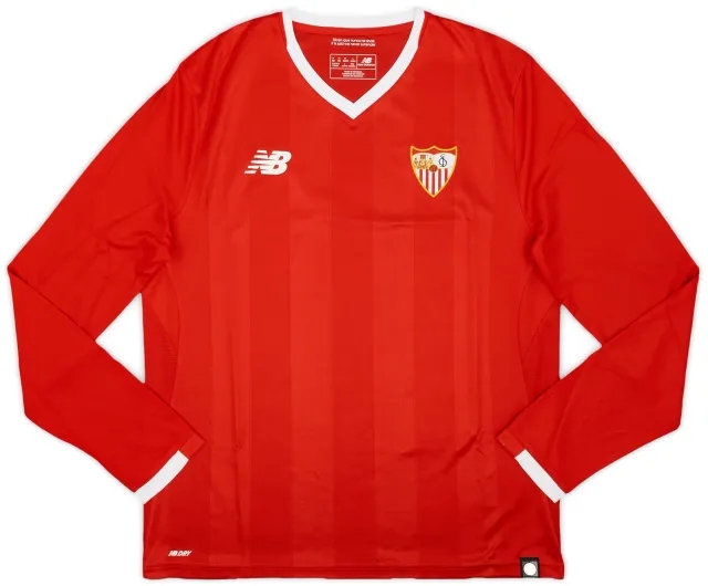 NewBalance 2017-18 Sevilla Away L/S Shirt - 10/10 - (M)