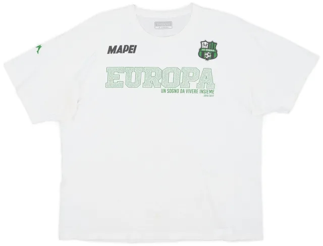 2016-17 Sassuolo Kappa Cotton Tee - 7/10 - (XL)