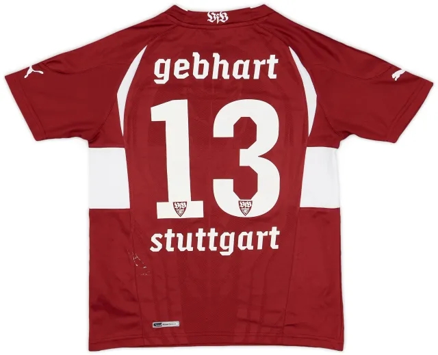 Puma 2010-11 Stuttgart Away Shirt Gebhart #13 - 6/10 - (S.Boys)