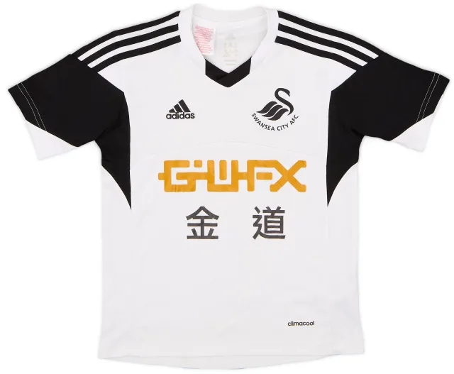 adidas 2013-14 Swansea Home Shirt - 7/10 - (S.Boys)