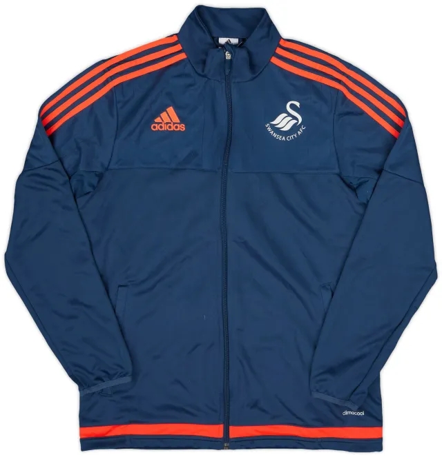 2014-15 Swansea adidas Track Jacket - 9/10 - (M)