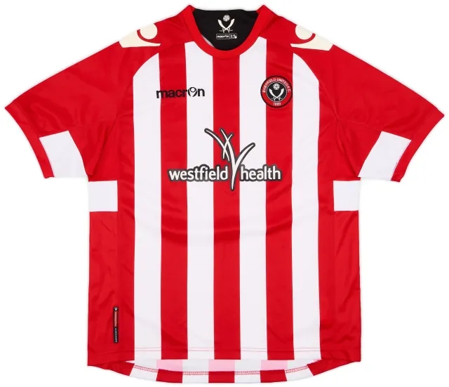 Macron 2011-12 Sheffield United Home Shirt - 8/10 - (S)