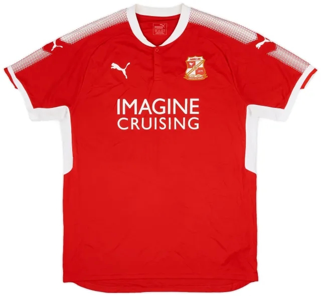Puma 2017-18 Swindon Town Home Shirt - 6/10 - (XL)