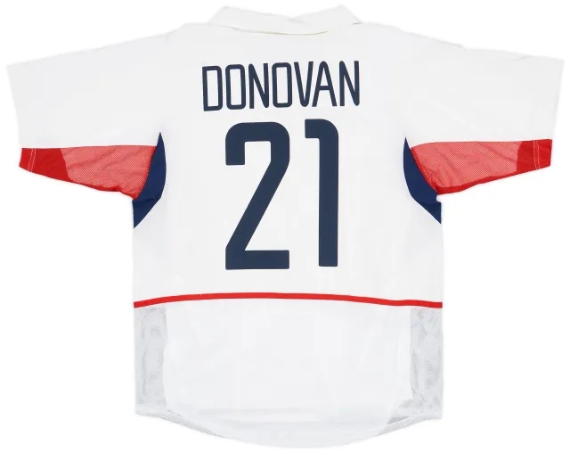 Nike 2002-03 USA Player Issue Home Shirt Donovan #21 - 6/10 - (M)