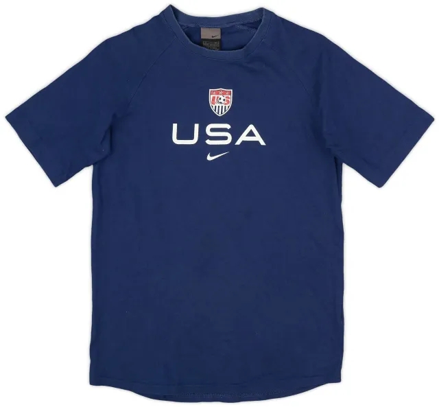 2002-03 USA Nike Cotton Tee - 6/10 - (M.Boys)
