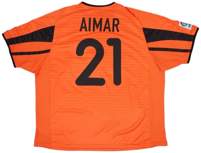Nike 2001-02 Valencia Away Shirt Aimar #21 - 7/10 - (XXL)