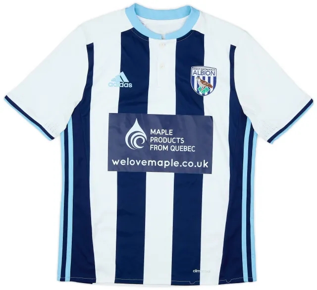 adidas 2016-17 West Brom Home Shirt #3 - 8/10 - (L.Boys)