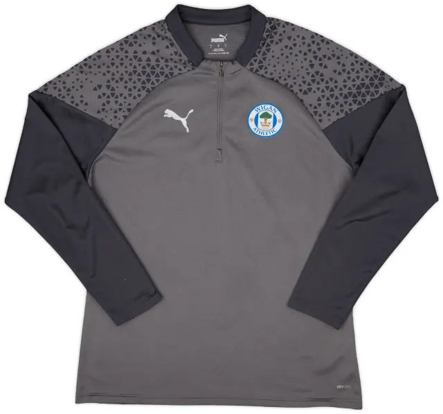 2022-23 Wigan Puma 1/4 Zip Drill Top - 8/10 - (L)