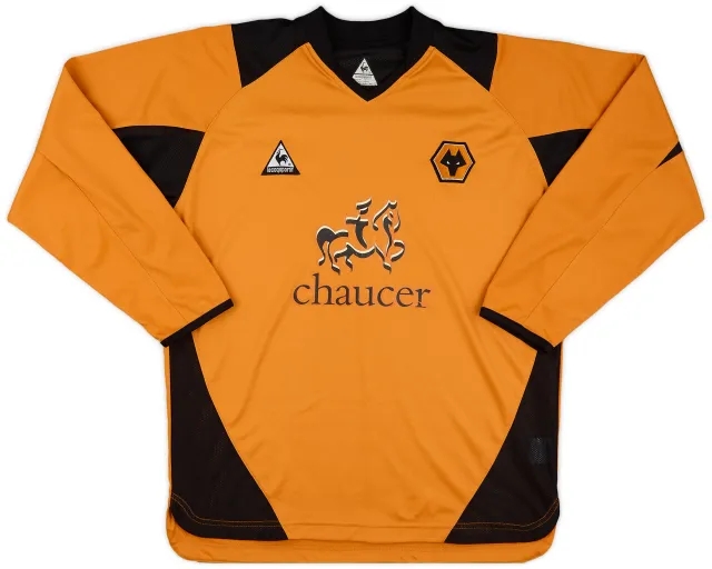 LeCoqSportif 2004-06 Wolves Home L/S Shirt - 8/10 - (S)