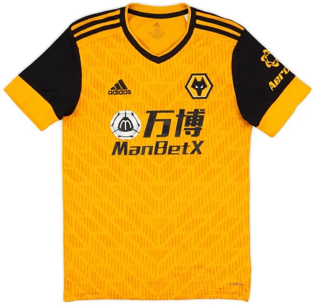 adidas 2020-21 Wolves Home Shirt - 8/10 - (XS)