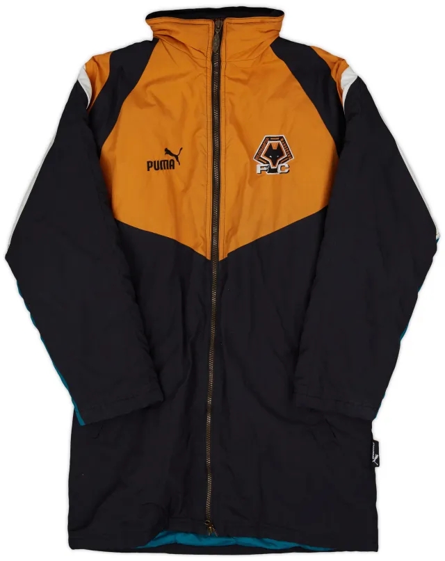 1996-97 Wolves Puma Hooded Rain Jacket - 7/10 - (S)