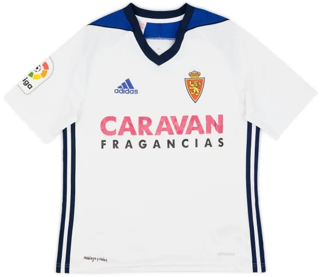 adidas 2017-18 Real Zaragoza Home Shirt - 6/10 - (L.Boys)