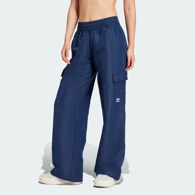Adidas Originals Essentials Woven Cargo Pants In Night Indigo-Blue