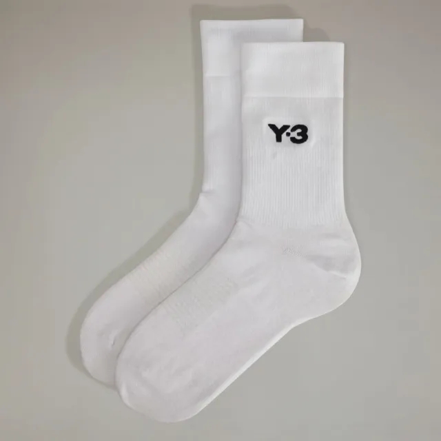 adidas Y-3 Classic Crew Socks White S