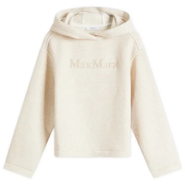 Max Mara Women's Gary Logo Hoodie Albino