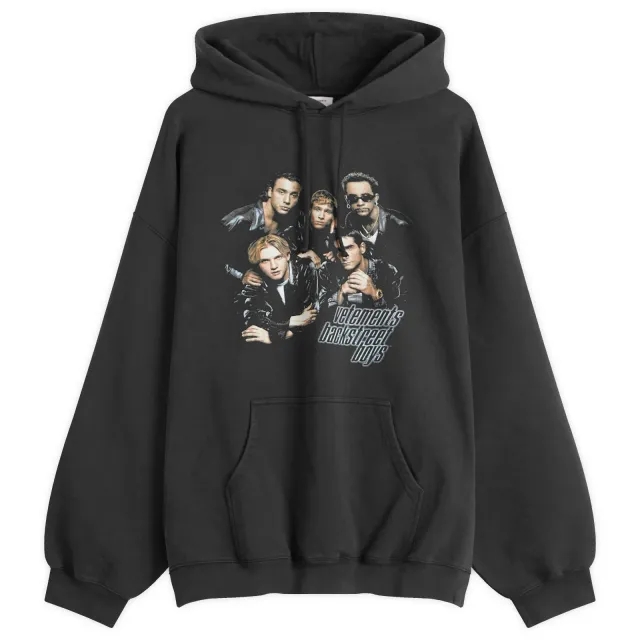 VETEMENTS Men's Backstreetboys Oversized Hoodie Black