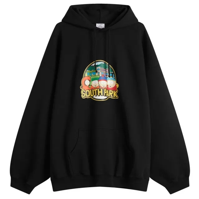 VETEMENTS Men's Southpark Oversized Hoodie Black