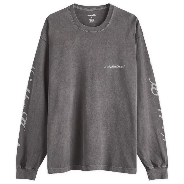 Neighborhood Men's LS-12 Long Sleeve T-Shirt Black