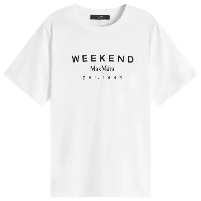Asics Weekend MaxMara Cabina Logo T-Shirt, White