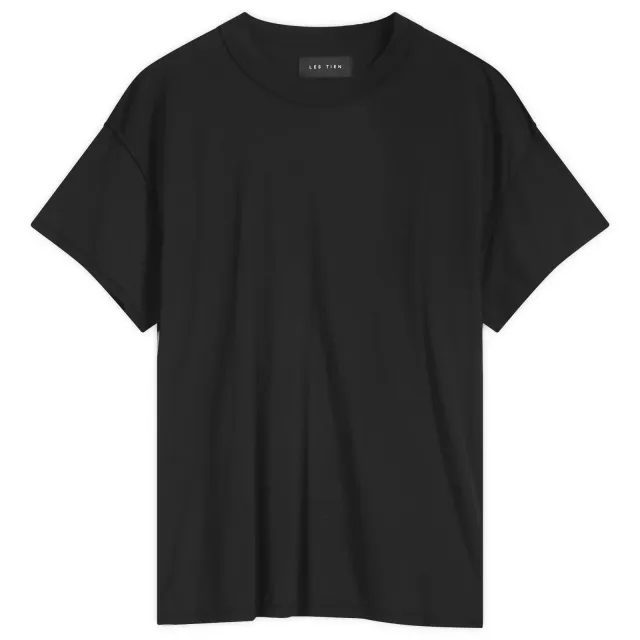 Les Tien Men's Lightweight Inside Out T-Shirt Jet Black
