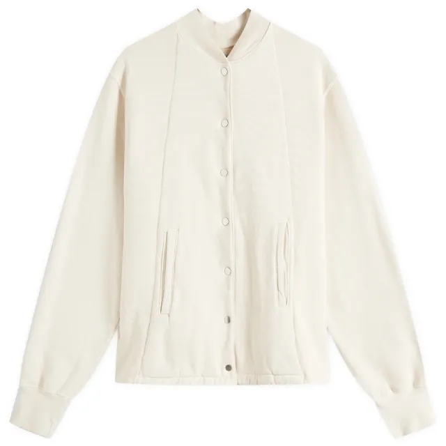 Les Tien Men's Heavyweight Moto Coaches Jacket Ivory