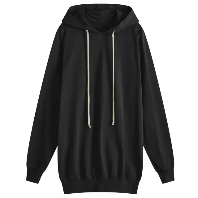 Rick Owens Men's Heavy Jersey Hoodie Black