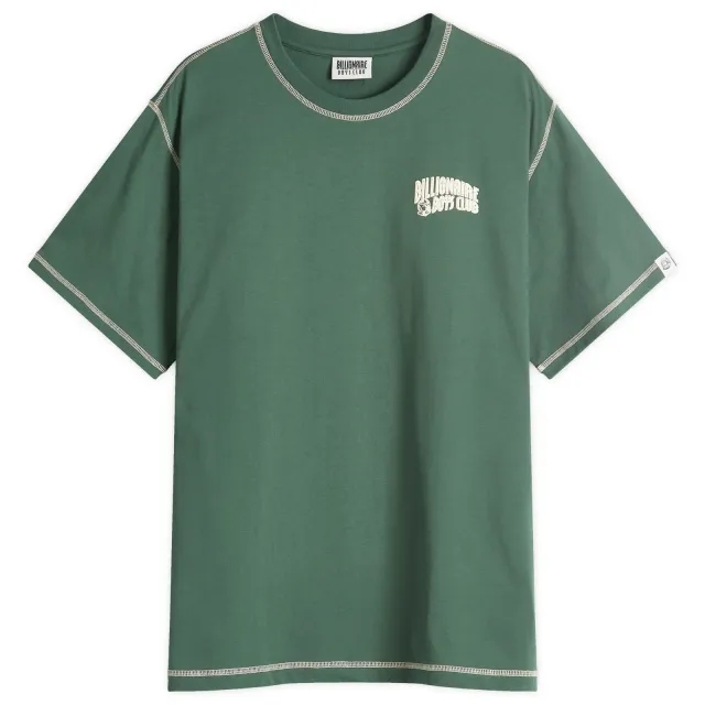 Billionaire Boys Club Men's Small Arch Logo Contrast Stitch Tee Green