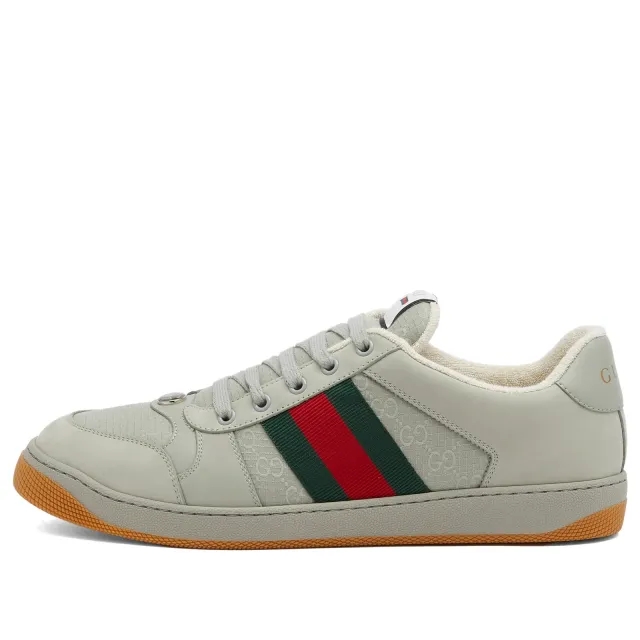 Gucci Men's Screener Cotton Ripstop Sneaker Grey