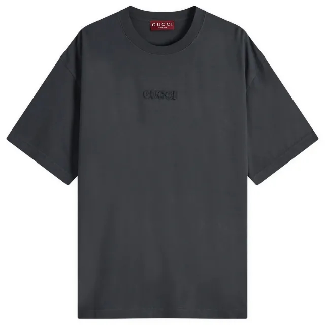 Gucci Men's Logo T-Shirt Dark Grey/Mix