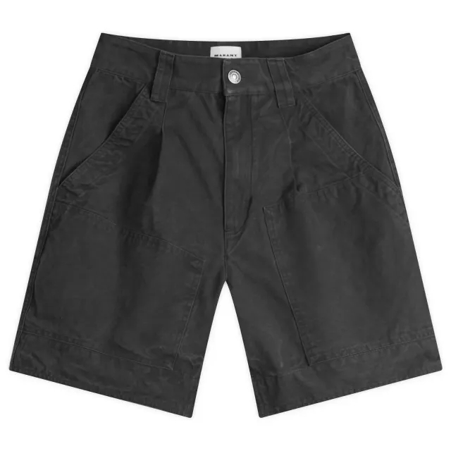 Isabel Marant Étoile Women's Katja Baggy Cargo Shorts Faded Black