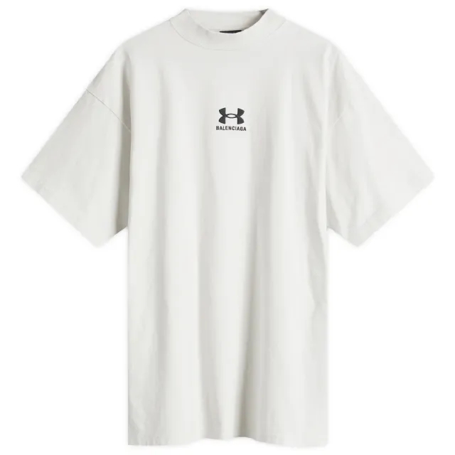 Balenciaga Men's Under Armour Oversized T-Shirt Dirty White/Black