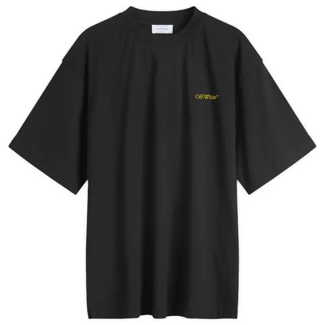 T-Shirt Off-White Tape Arrow Skate S/S Tee Black/ Citrus S