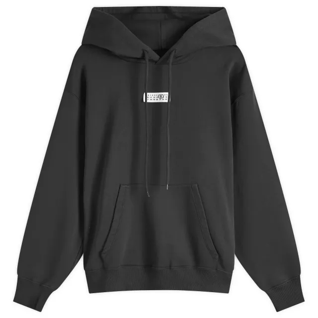 MM6 Maison Margiela Men's Numbers Patch Logo Hoodie Black