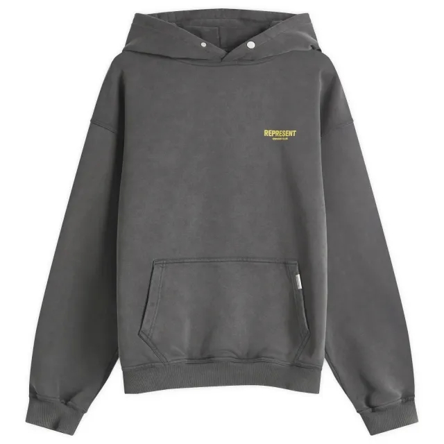Represent Men's Owners Club Hoodie Vintage Grey/Yellow