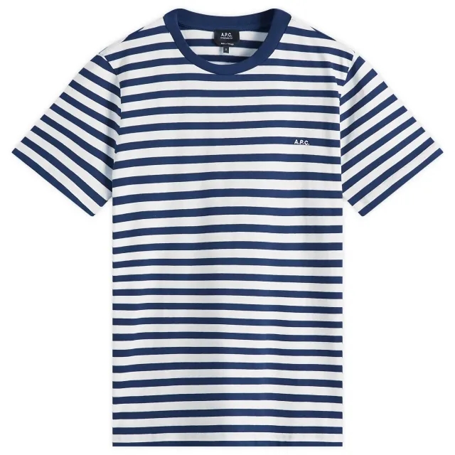 T-Shirt A.P.C. Standard Striped T-Shirt Unisex Dark Navy/ White S