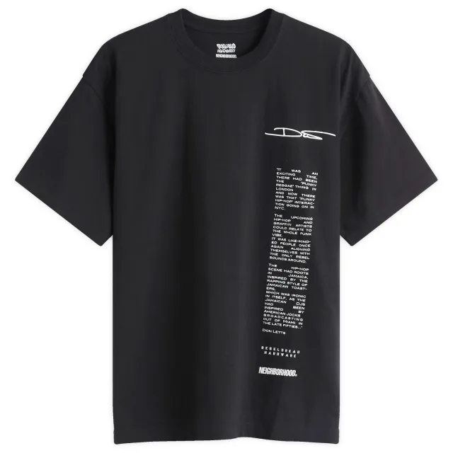Neighborhood Men's x Rebel Dread Hardware T-Shirt 2 Black