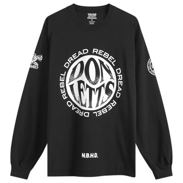 Neighborhood Men's x Rebel Dread Hardware Long Sleeve T-Shirt Black