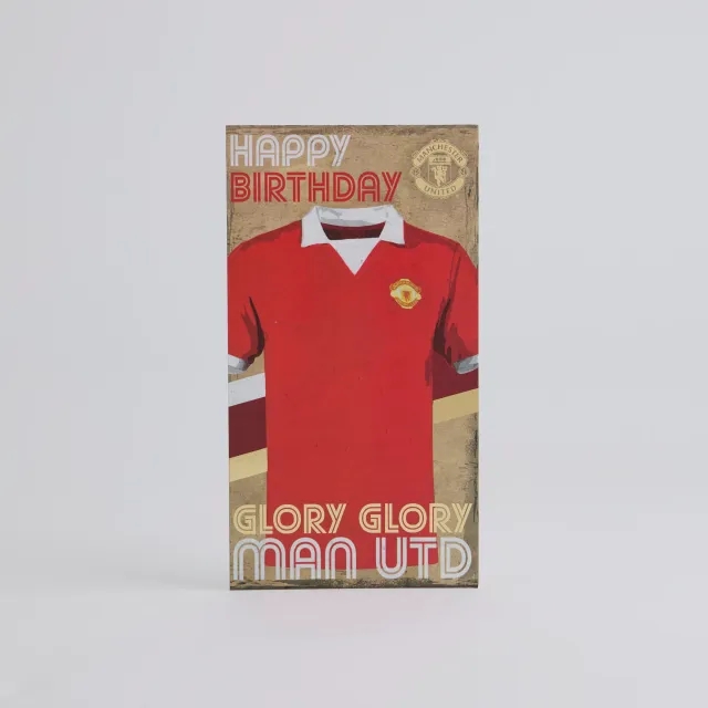 Danilo Manchester United Retro Shirt Greeting Card Red